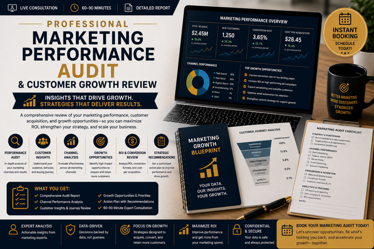 Professional Marketing Performance Audit & Customer Growth Review